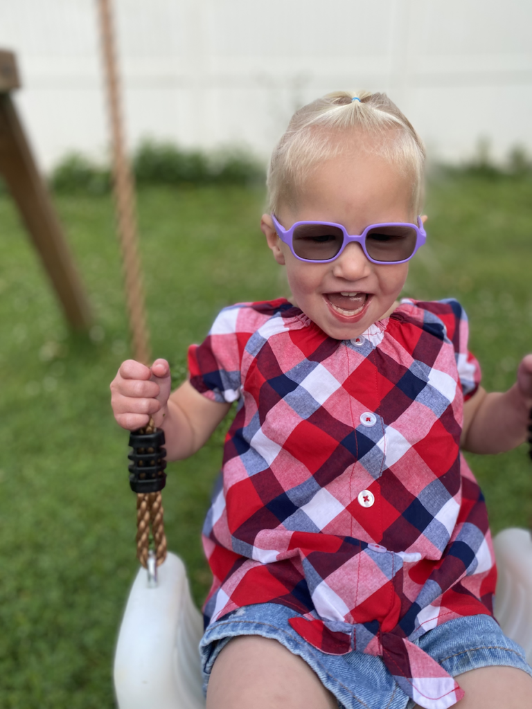 Avelyn swinging