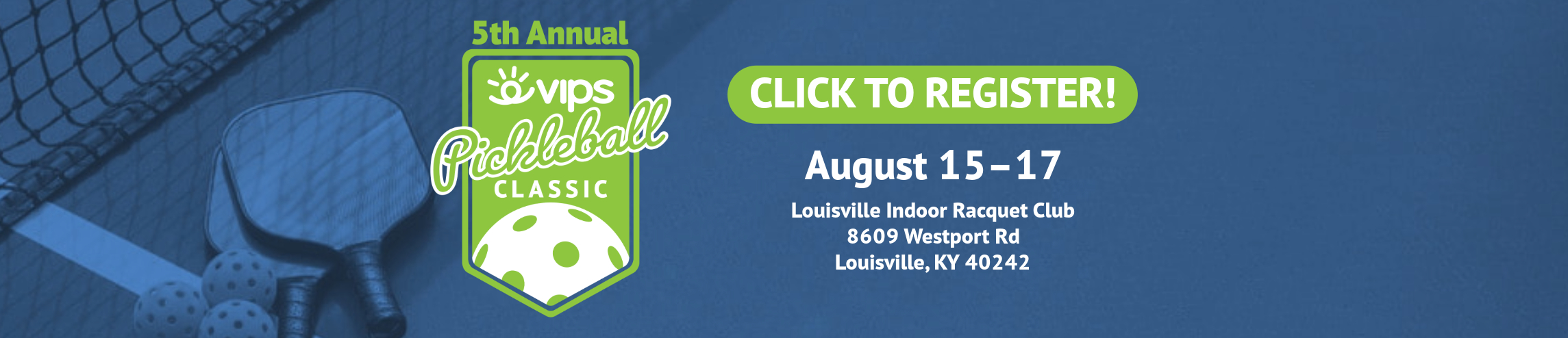 Banner for Pickleball Tournament