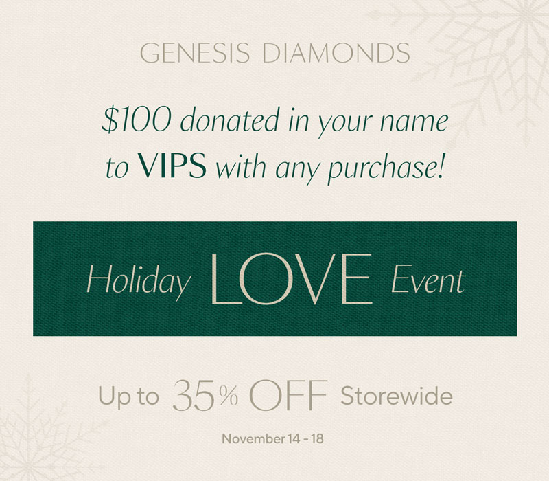 The graphic includes details from the post—$100 donated to VIPS with any purchase from November 14 to 18.