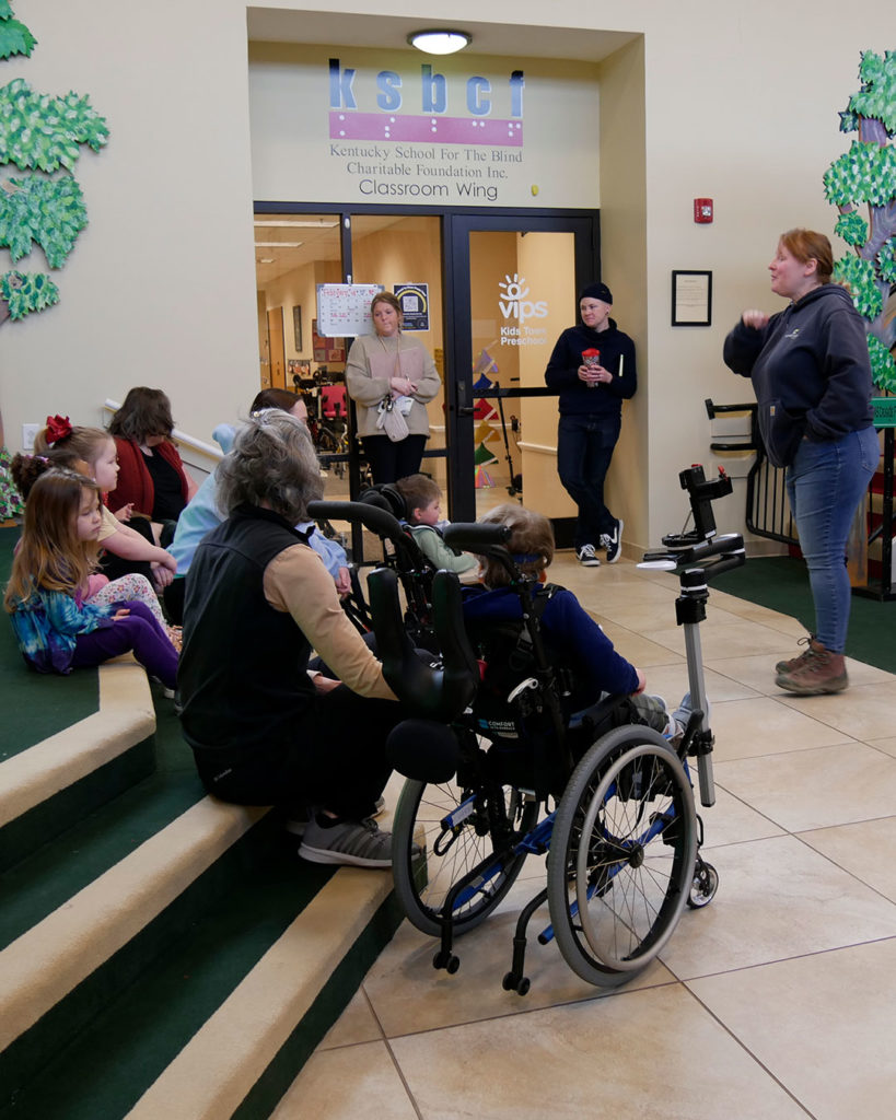 Ranger Erin talks to the class about The Parklands of Floyds Fork.