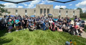 A group shot of everyone who turned out for VIPS during Walking for Dreams.