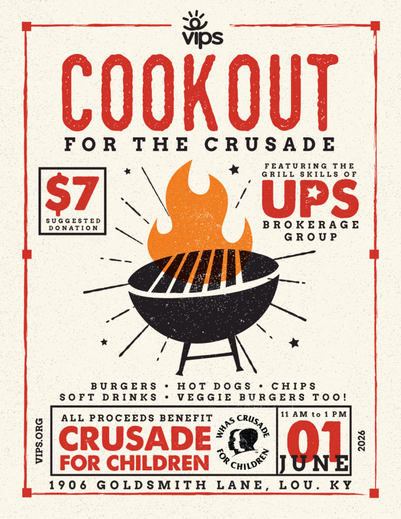Graphic with details about the Cookout for the Crusade