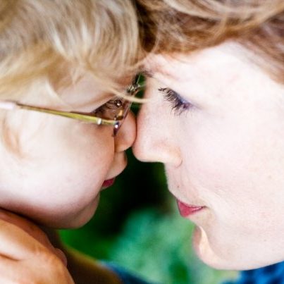 Rebecca Davis, co-founder of VIPS Indiana, with her daughter, Eliza